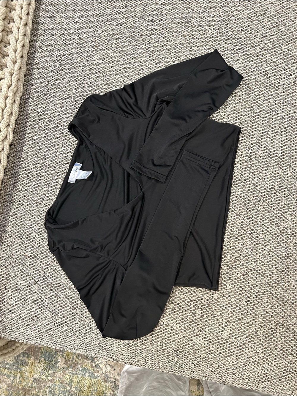 Revamped Black Women's Wrap Top